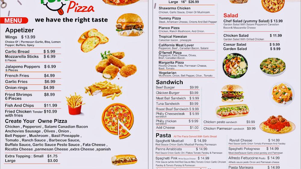 Yummy Pizza (Ofarrell) Extra Cheese